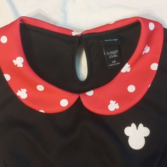 Black and Red Disney Minnie Crop Top - Picture 4 of 5